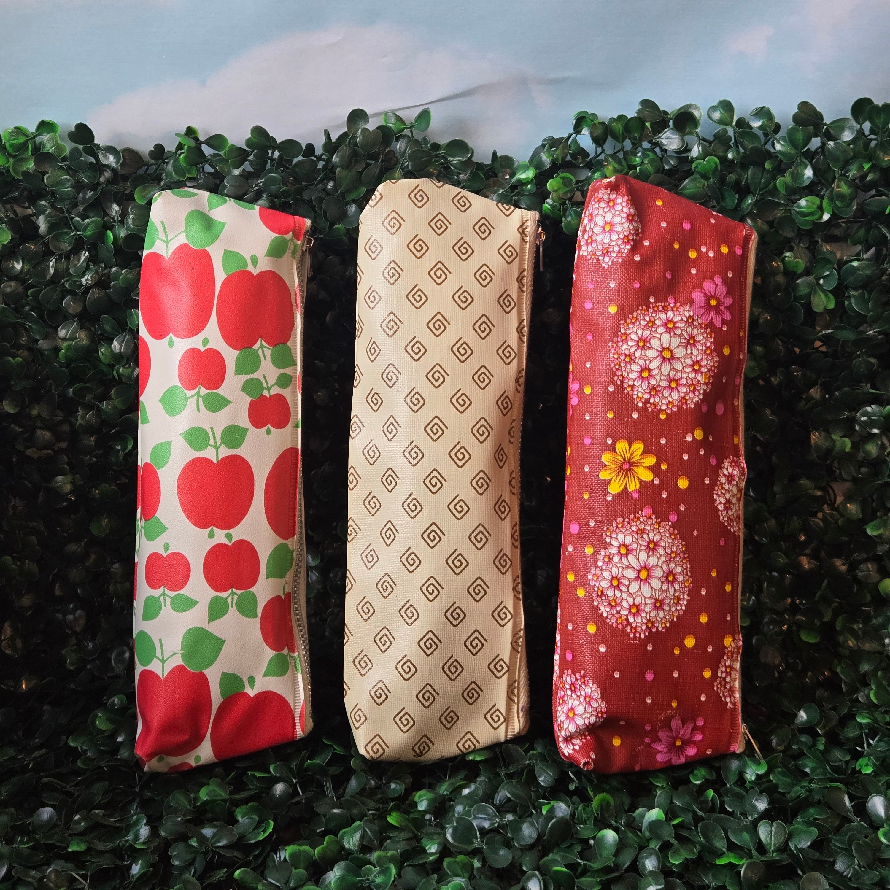 Vinyl Zipper Pouches * Curated Secondhand *Pencil Case