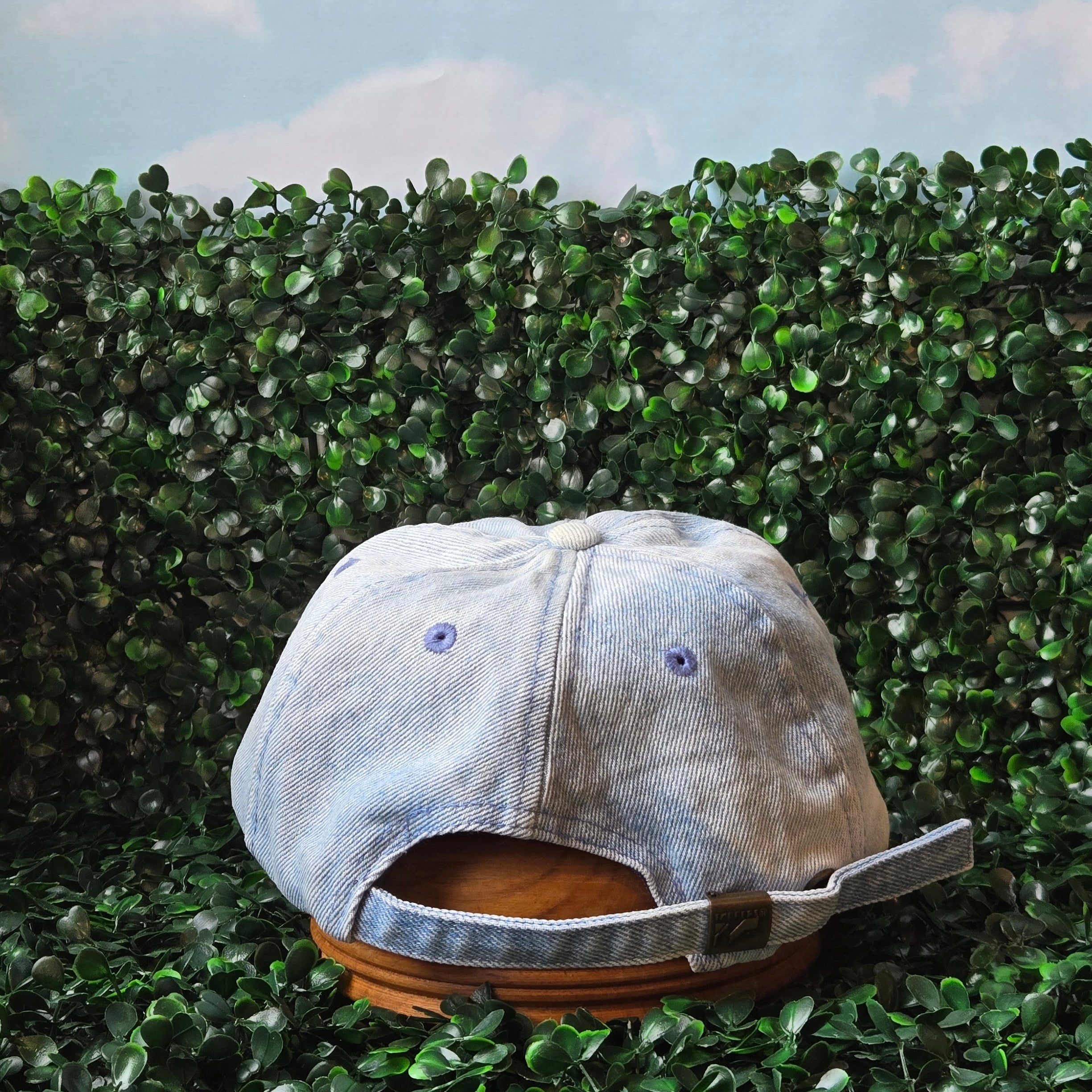 Upcycled Ball Cap * Dad Hat * Embroidered patch * Flower Undies