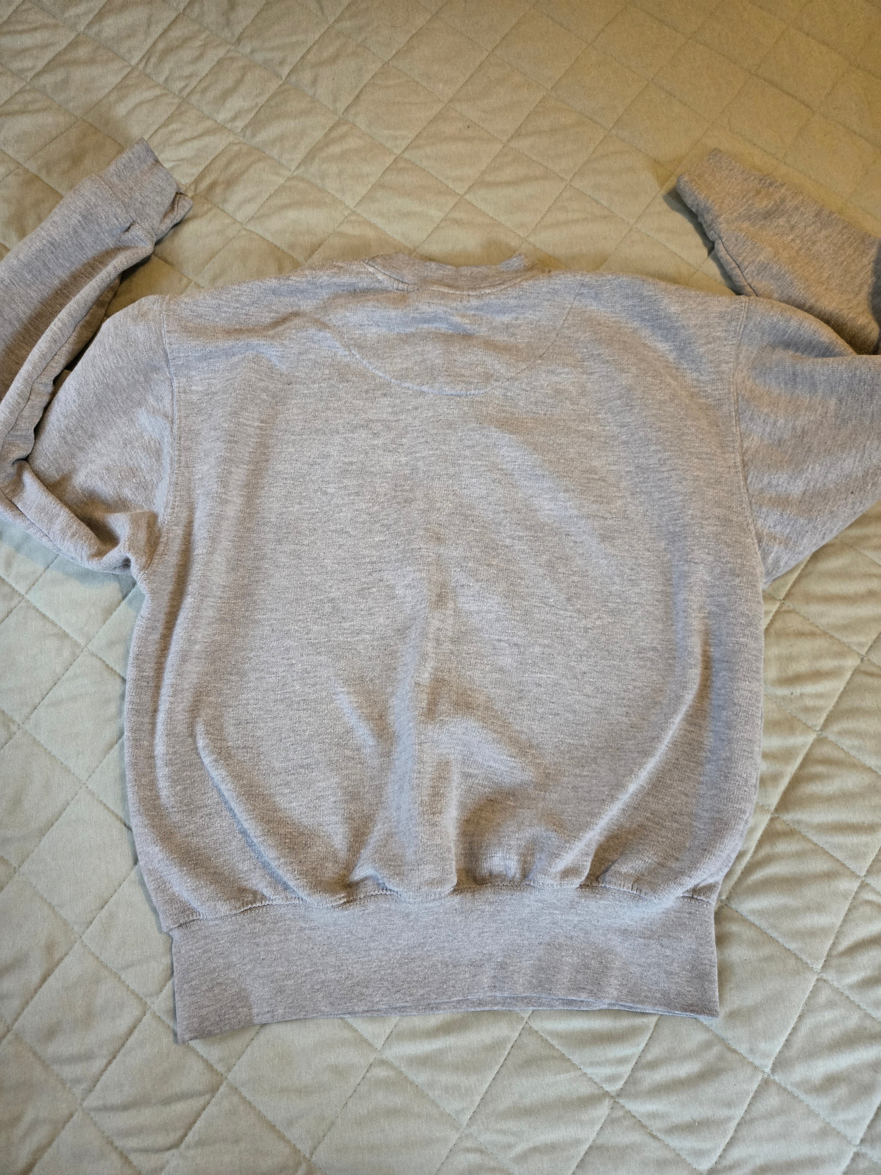 Gray And Navy Panama City Graphic Crewneck Sweatshirt