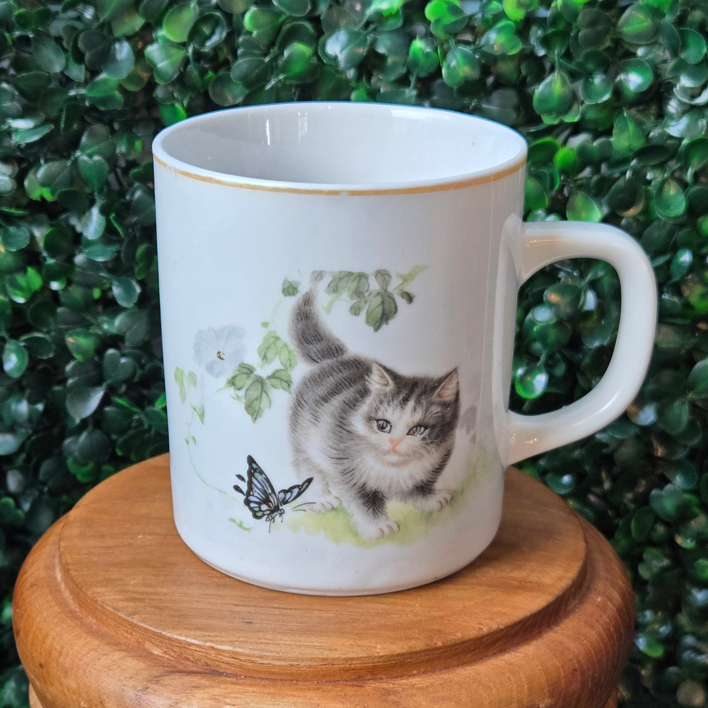 Kittens and butterflies * Curated Secondhand * Coffee Mug *