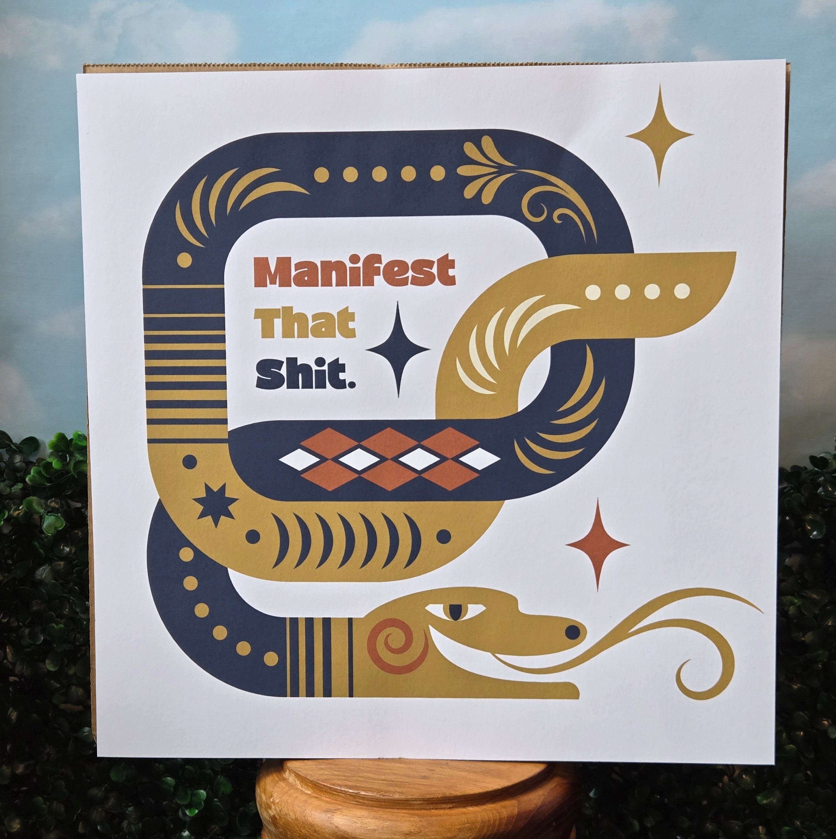 Manifest That Shit * Fine art print * Wall Decor * Giclée * 12x12