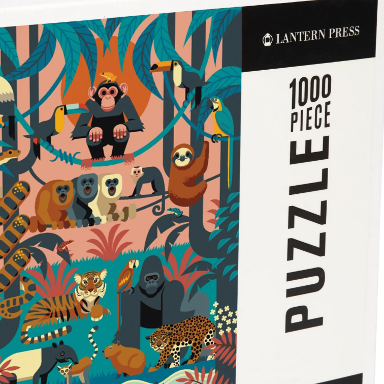 Jungle Geometric * Curated Secondhand  * Used Jigsaw Puzzle * 1000 Piece